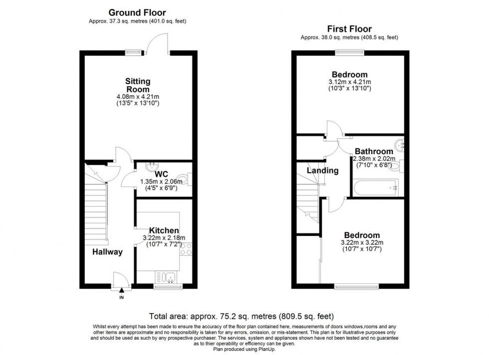 Floorplan for Great Blakenham, Ipswich, Suffolk