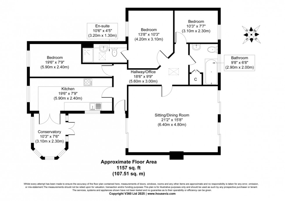 Floorplan for Otley, Ipswich, Suffolk