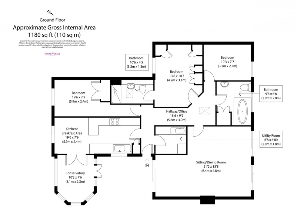 Floorplan for Otley, Ipswich, Suffolk
