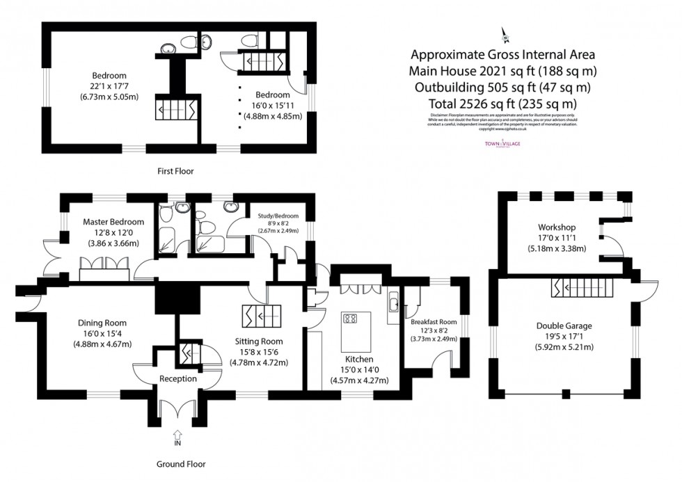 Floorplan for Great Bricett, Ipswich, Suffolk