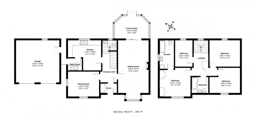 Floorplan for Great Bricett, Ipswich, Suffolk