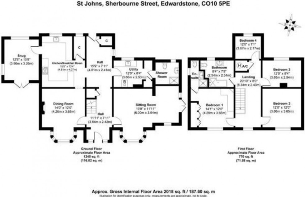 Floorplan for Edwardstone, Sudbury, Suffolk
