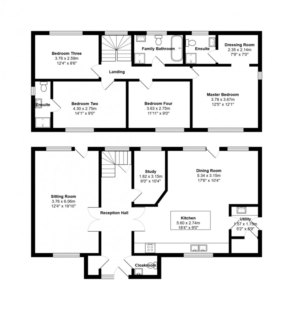 Floorplan for Stonham Aspal, Stowmarket, Suffolk