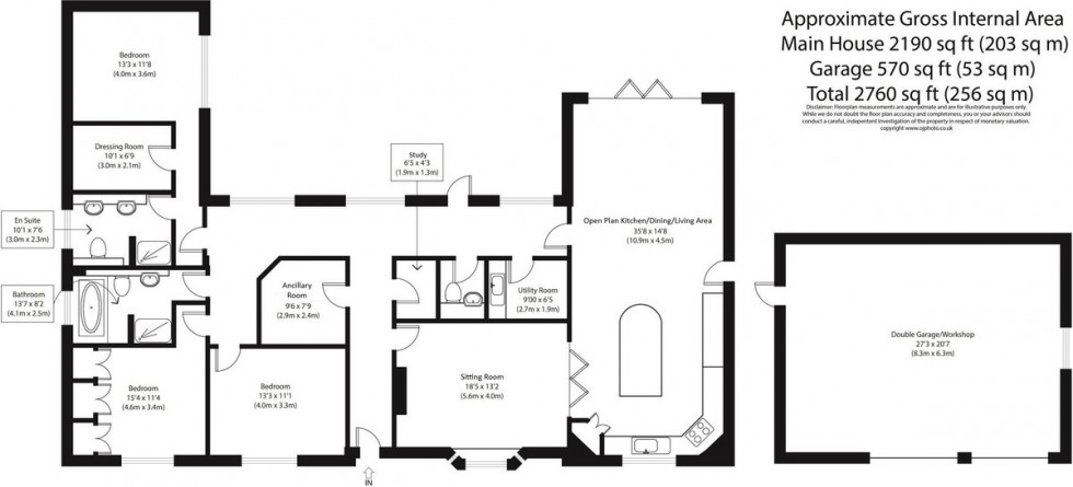 Floorplan for Creeting St. Mary, Ipswich, Suffolk