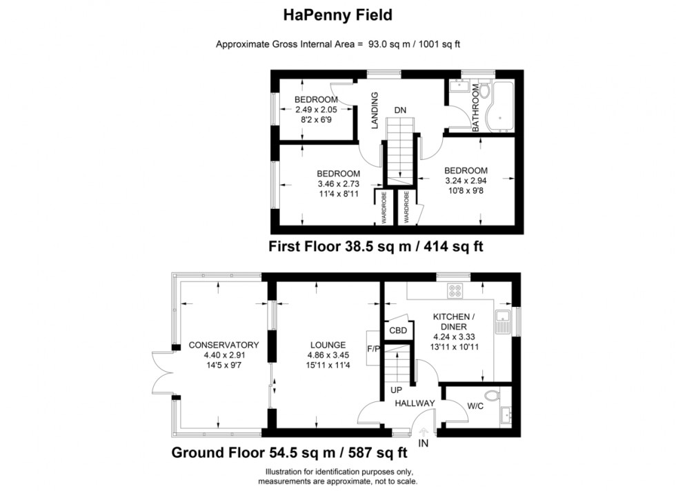 Floorplan for Holbrook, Ipswich, Suffolk